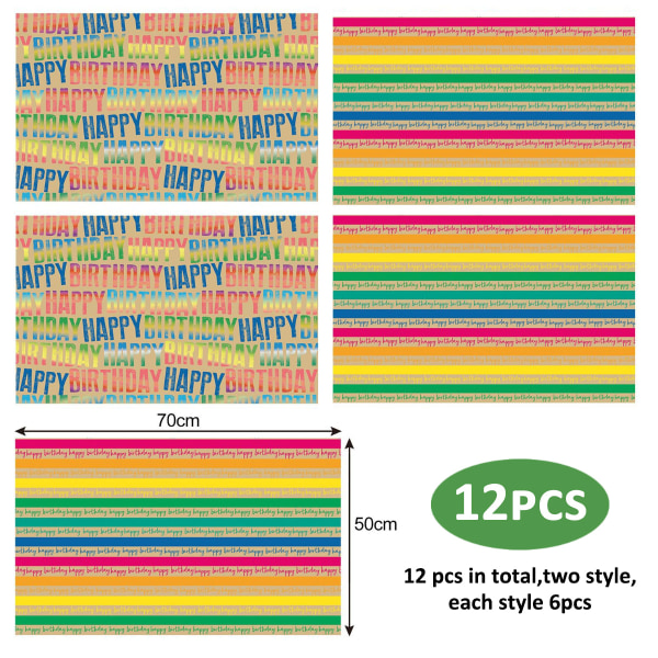 Ko-hud födelsedagspresent Inslagning Retro presentförpackning Inslagning papper