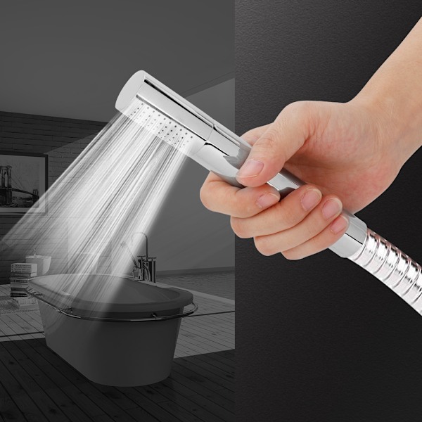 G1/2”  Rostfritt stål runt handduschhuvud duschspray sprinkler