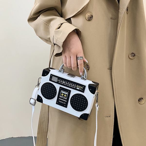 Retro radio-stil taske, elegant PU aften taske, eksklusivt