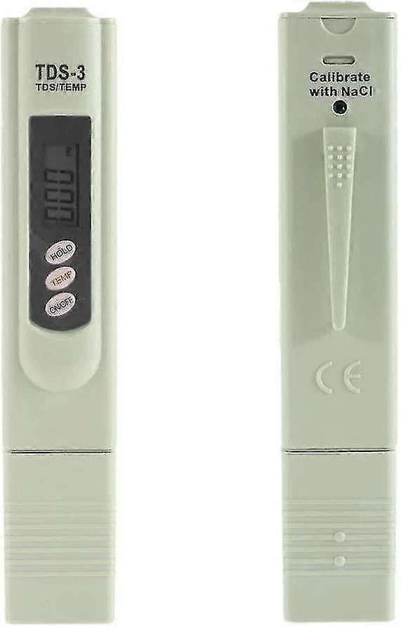 LCD TDS-3 Digital mätare för dricksvattenkvalitet, temperatur- och PPM-testare, pennanalysator för mätning av dricksvatten, hydroponik och akvarium