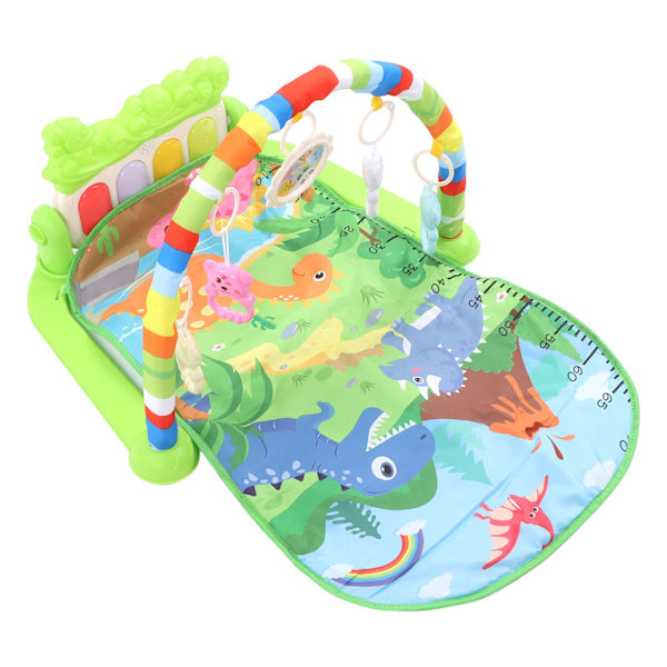 Babygym Lekematte Multifunksjonell Tidlig Utdannende Musikksparkespeil Gym Matte for Nyfødte Spedbarn Småbarn