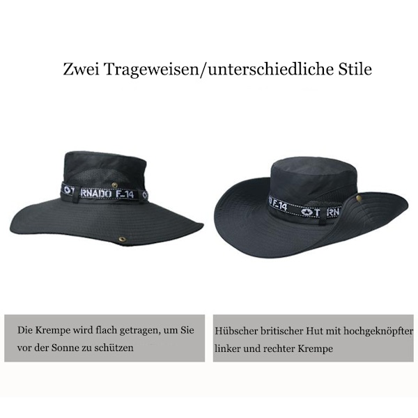Bob solhat fiskerihat med bred skygge solhat justerbar bomuldshat UV-beskyttelse sommerhat