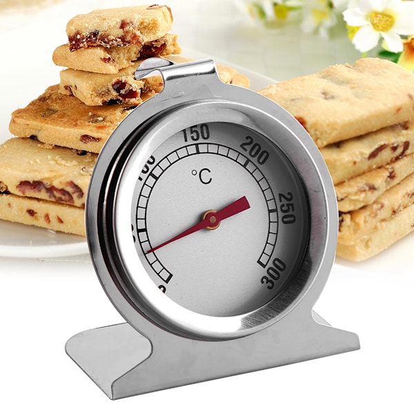 Direktavläst Ugnstermometer Rostfritt Stål, Hållbart Material Bred Användning för Matlagning Bakning Grill, Lätt att Rengöra Batterifri Design