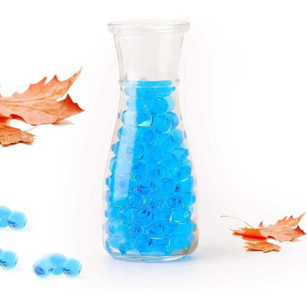 Blå Vatten Jelly Beads, Kristalljord Vattenpärlor Gel för Innovativa Blomsterarrangemang, Sensoriska Verktyg med Bra Elasticitet, Giftfria Rena Färg Gel Pärlor