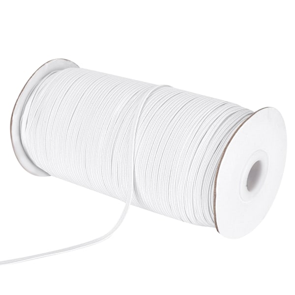 Elastiskt band DIY rem rep Hög elasticitet kläder sömnad broderi tillbehör 180M vit