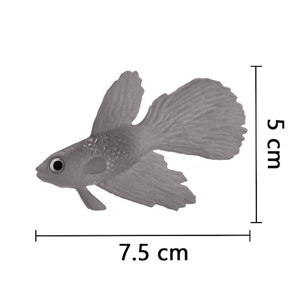 Silikon Kunstig Fisk Akvarium Dekorasjon Høy Simulering