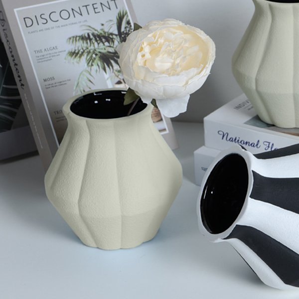 Keramisk Blomster Vase, til Hjemmeindretning, Pejs, Soveværelse, Køkken