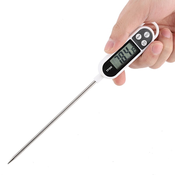 Digital Precisionsmatlagningstermometer, snabbläsande termometer för kött med lång rostfri sond, noggrannhet ±0,5℉ för säker förvaring