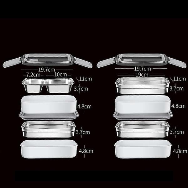 Matboks Bento Box Barn Voksne Tett Matboks Med Isolert Matpose Matboks Bento Box Med