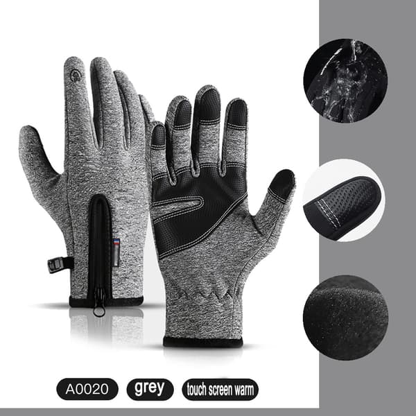 Vinterhansker for menn og kvinner, vanntette varme hansker, fingertuppsensitiv,