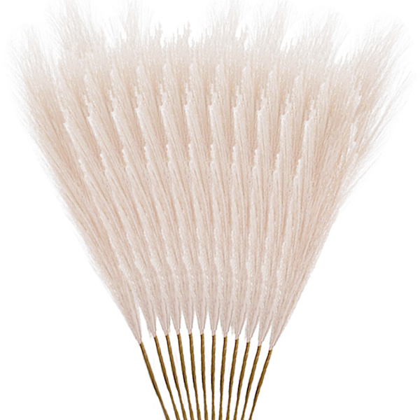 12 kpl Tekokukka-pampasruohoa  Keinotekoinen Pompous Grass Fake Pompass
