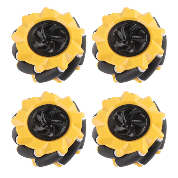 Mecanum-pyörät Omni-suuntaiset Älyrobottiauto-osat Tarvikkeet DIY-lelukomponentit 80 mm (2 paria)