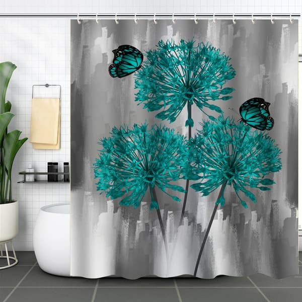 Anti-skimmel bruseforhæng 180 x 150 cm polyester, vaskbart, -3Mod