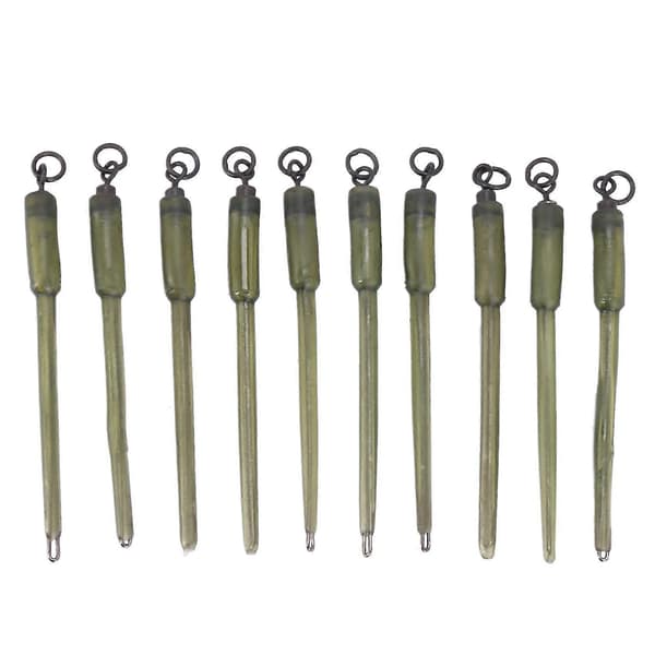 20 stk Karpefiske Koblingsvirvler PVA-rørposer Stangfester Solid Bag Stangfester Blyinnsats Endeterminal T