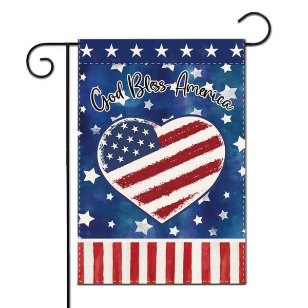 4. juli Patriotiske Hageflagg 30*45cm, Hageflagg
