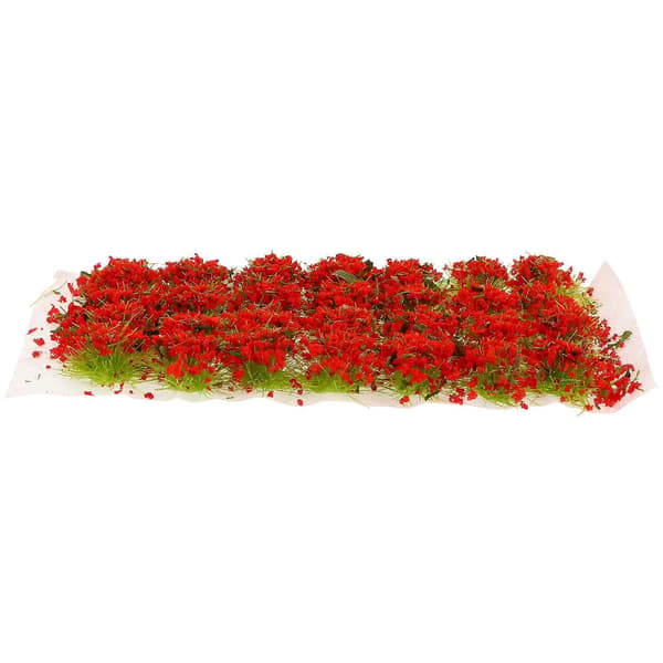 1 låda miniatyrvegetation simulering blomkluster minihus sceninredning röd