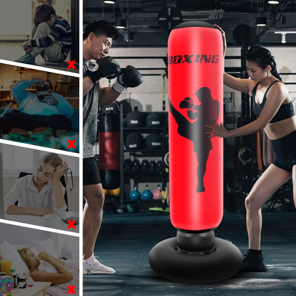 170cm Inflatable Punching Bag Standing Punching Bag