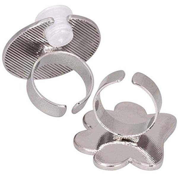 2 st Mini Nagellackhållare, Nagellackspalett Ringar