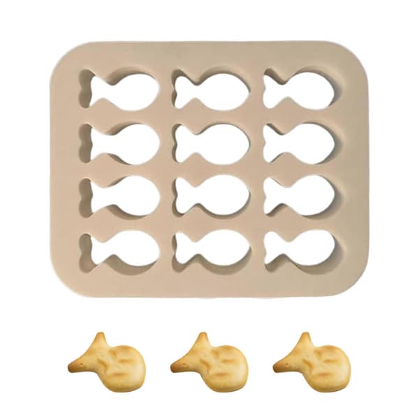 JiKaiX Cookie Cutter Mini Fisk Formet Småkageform Genanvendelig Bageform Nem at Bruge Snack Maker Form til Hjemmet