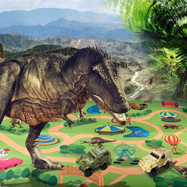 Dinosaur leketøyfigur med lekematte, Dinosaur leketøy
