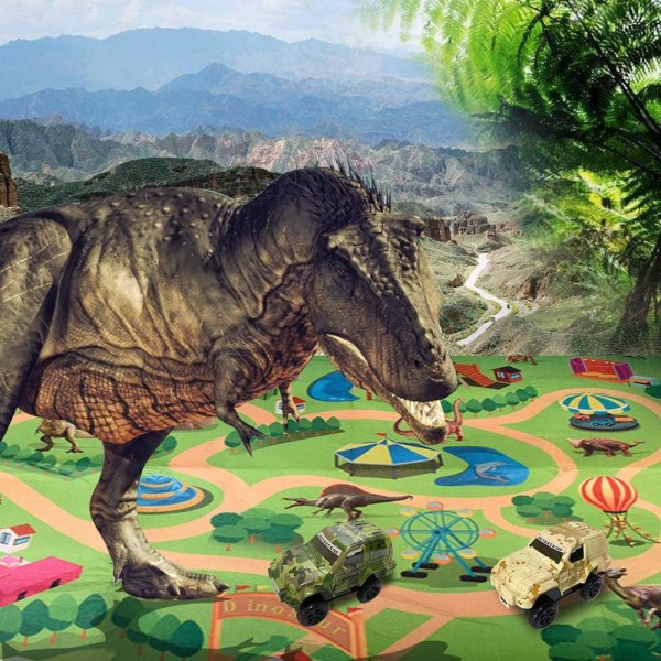 Dinosaurusleluhahmo leikkialustalla, Dinosauruslelu
