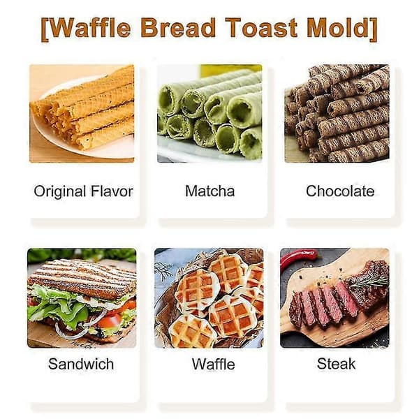 Grillet Wich Maker, brød Toast Frokost, varm Wich, nonstick Flip, sett