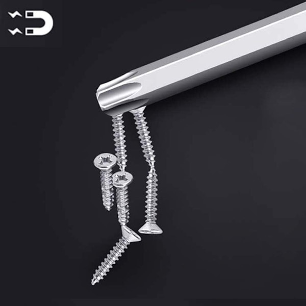 11 kpl 100 mm S2 1/4 tuuman Torx-ruuvinvääntimen kärkiä, tarkkuus kuusiokolo