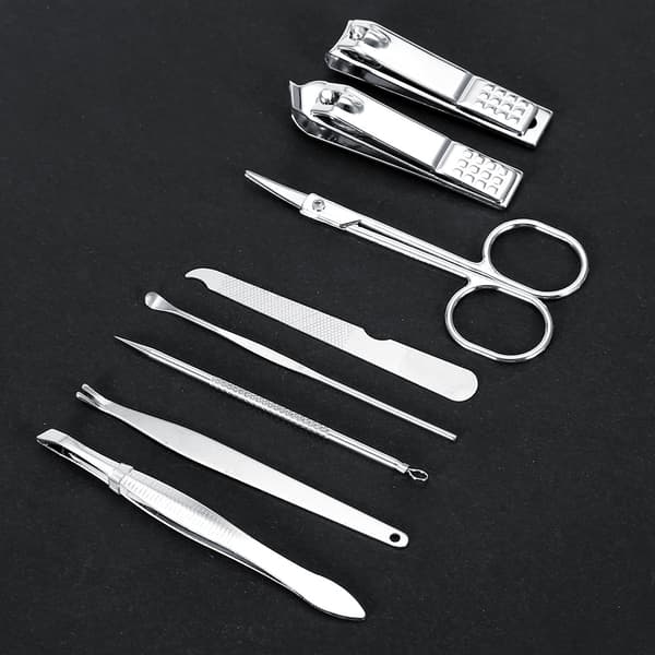Manikyr Pedikyr Set, Ergonomisk Design för Högkvalitativa Material, Multifunktionella Verktyg