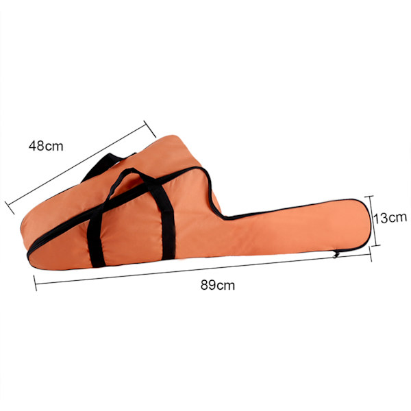 Bærbar Orange Oxford Kædesav Bæretaske Beskyttelsesopbevaringsposer Holder