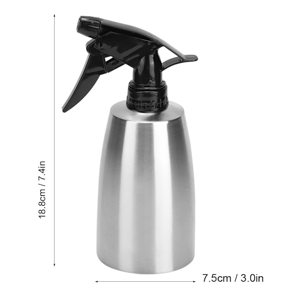 400ml Husholdnings-sprayflaske i rustfritt stål, sprayflaske for krydder, kjøkkenutstyr