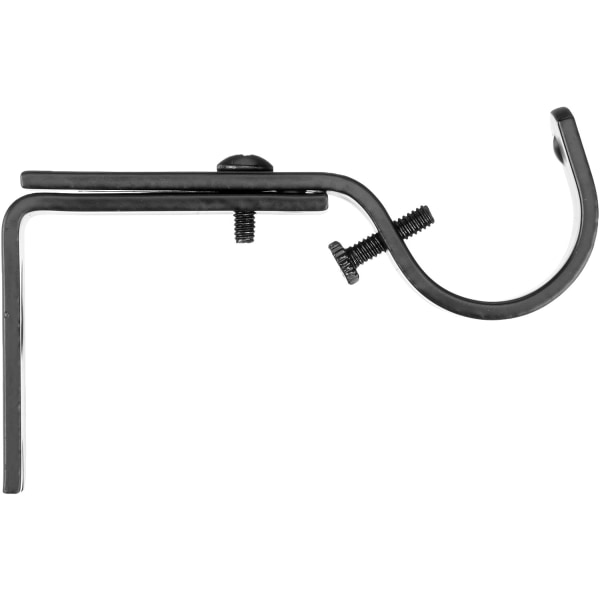 AmazonBasics Justerbara Gardinstång Väggfäste Krokar, Set med 2