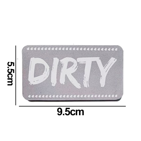 Rengör smutsig diskmaskin magnet, vändbar diskmaskinsskylt,