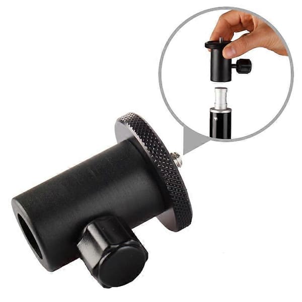 Aluminium 1/4 skrue kulehode blitslys stativadapterbrakett for DSLR-kamera