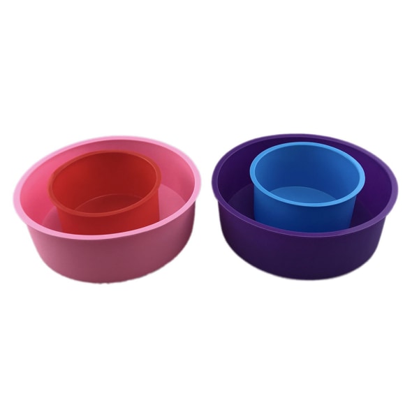 Silicone Cake Pan Round Cake Pan 4 Pieces Silicone Round Cake