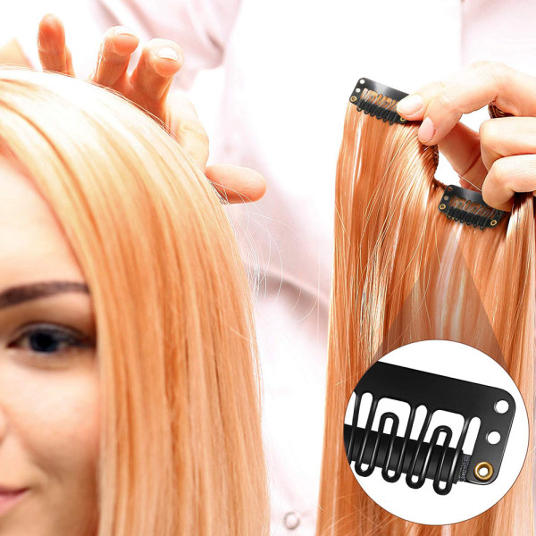 140 Stykke Klips Parykk Klips U-Formet Snap Klips Jern Metall Erstatning