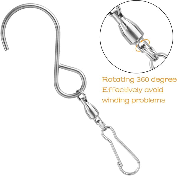 Kuuqa Swivel Hooks Clips för att hänga vindsnurror vindspel