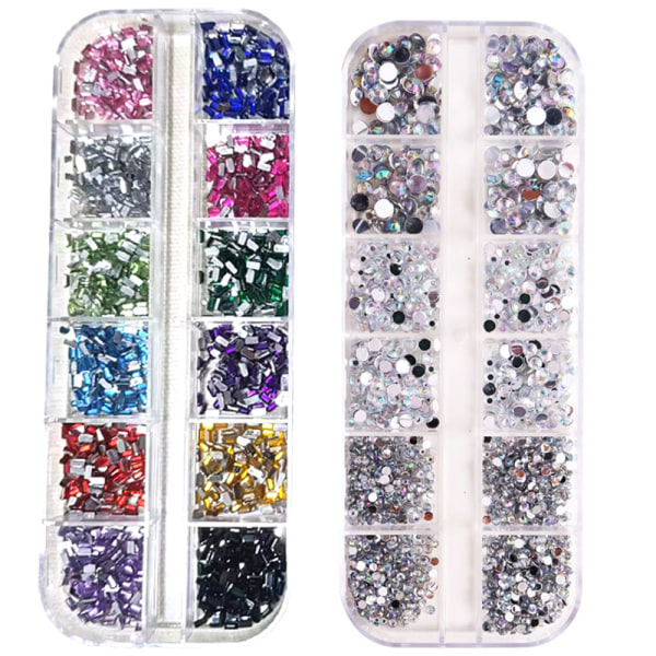 Flatback Kristaller Rhinestones Gems, för Nails Art Kläder Skor Väskor Dekoration