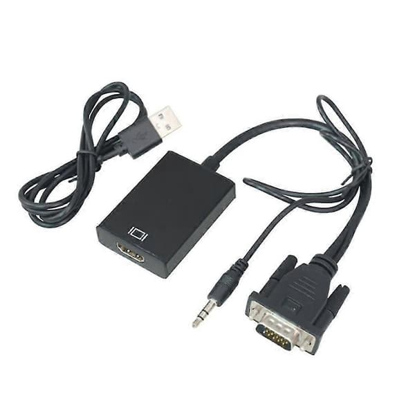 Vga Til -kompatibel Konverter Computer Til Tv Adapter Kabel Tv Hd Kabel Support Med Lyd