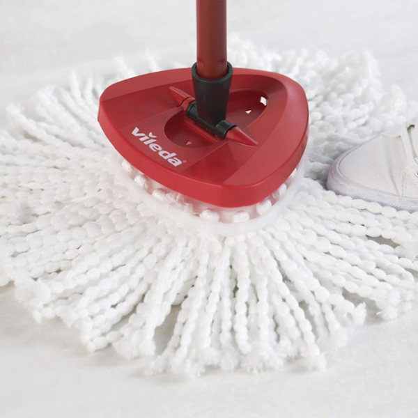 Vileda Mop Head, Mikrokuitu, Mikrokuitu, Valkoinen, Kaksoispakkaus