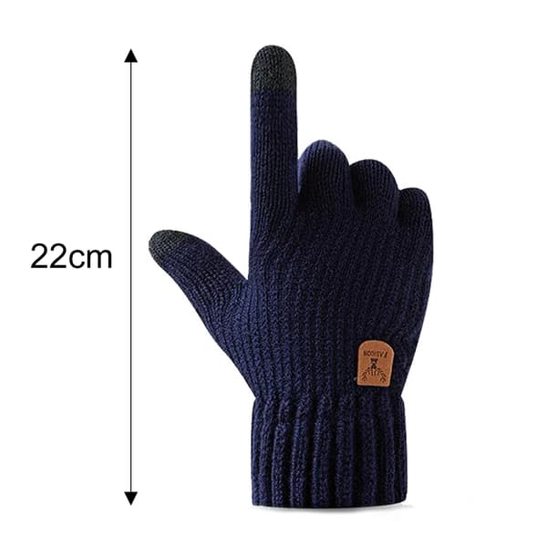 Mjuka, elastiska, termiska pekskärmshandskar för män och kvinnor, lämpliga för vintern Style 2