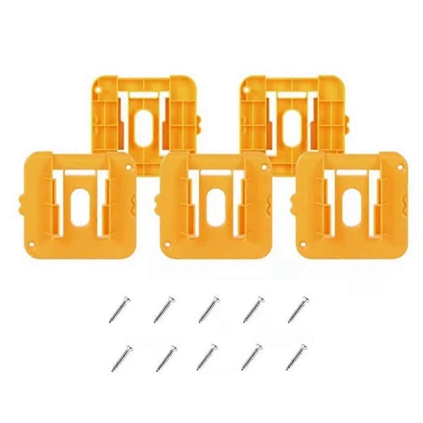 5 Pakker Batterifesteholder For Dw 20v / 60v Batteridokkholder Passer For Dcb205 Dcb206 Batteri