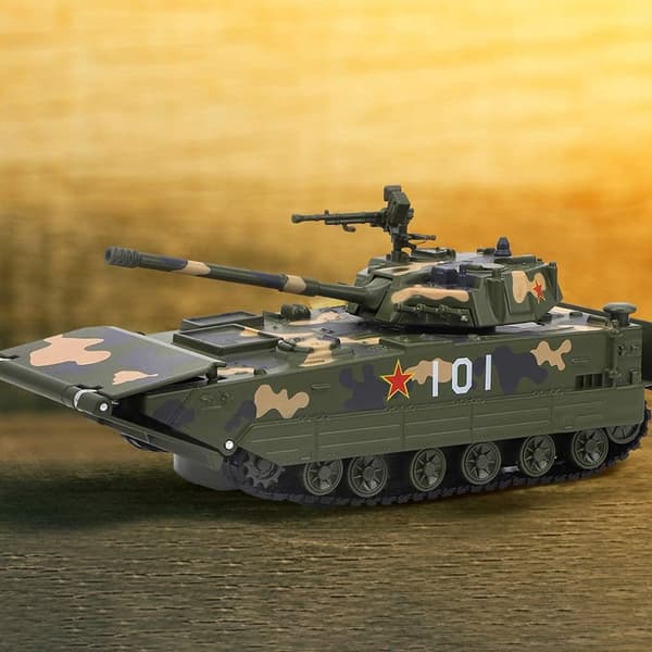 Tank Miniature 1:50 Skala Model Militærkøretøj Legetøj Simulation T