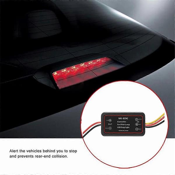 Blinkmodul Flash Strobe Controller 12V-30V LED-blinkande bakljus/bromsljus tillbehör MK029A