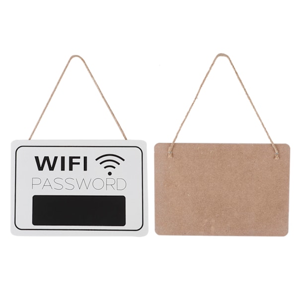 Attraktivt tillskott till ditt utrymme, handgjord retro WiFi-lösenordsskylt med återanvändbar griffeltavla för problemfria lösenordsuppdateringar, tillverkad i USA