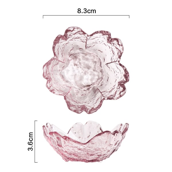 5 st Sakura-formade små kryddskålar Dippskålar Aptitretare