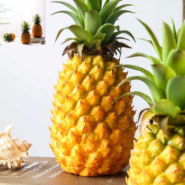 Plastfalsk Ananas Kunstig Grønnsaker Frukt, Faux