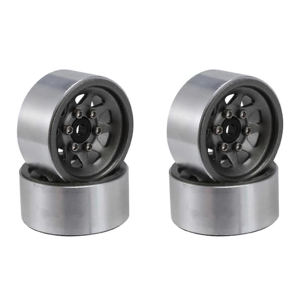 Stål 1.0 Beadlock Felg Hjulnav For 1/24 Rc Crawler Bil Axial Scx24 Deadbolt C10 Gladiator