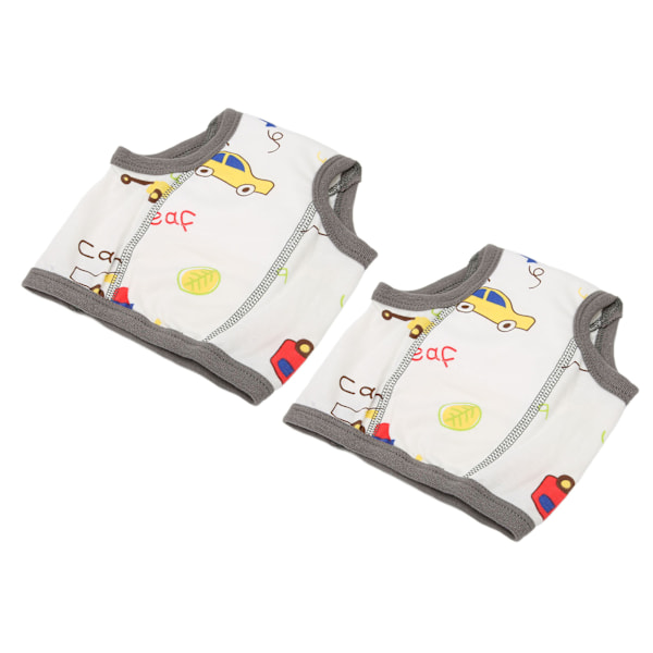 Baby bomullsträningsbyxor starkt absorberande bomull unisex småbarn potträning underkläder grå bil 1T