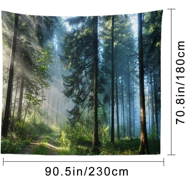 Skogsteppe Hjemmedekor Landskapsteppe Stue Soverom