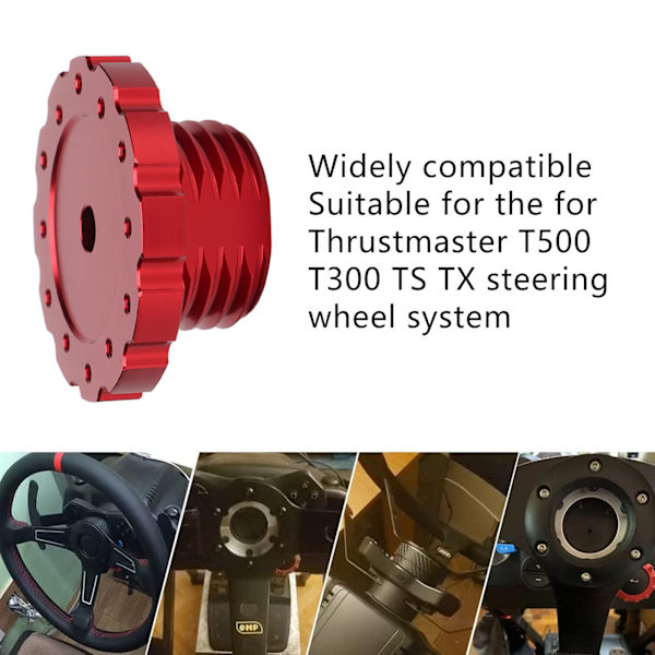Spelratt Adapter Professionell Aluminium Ratt Adapter för Thrustmaster T300 T500 TS PC TS XW Röd